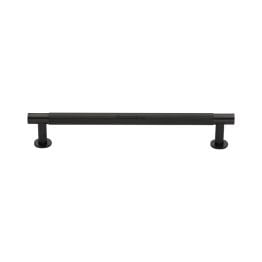 Heritage Brass Cabinet Pull Partial Knurled Design with 16mm Rose 160mm CTC Matt Bronze finish