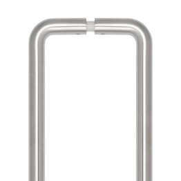 CRES 425mm Back to Back Satin Stainless Steel D Shape Pull Handle - By Frelan Hardware - CRES3002SSSB2B