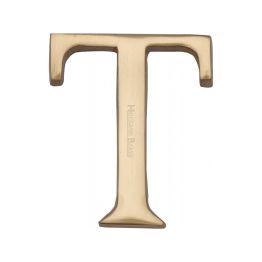 Heritage Brass Alphabet T Pin Fix 51mm (2") Polished Brass Finish