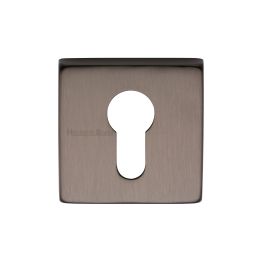 Heritage Brass Euro Profile Cylinder Escutcheon Matt Bronze finish