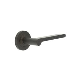 Fitzrovia Door Handles Knurled Rose Dark Bronze - By Frelan Hardware - BUR15KIT83