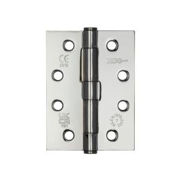 Jedo Grade 7 Steel Heavy Duty Button Tip Hinges 102x76x2.5mm Polished Chrome - By Frelan Hardware - J451BT-PC