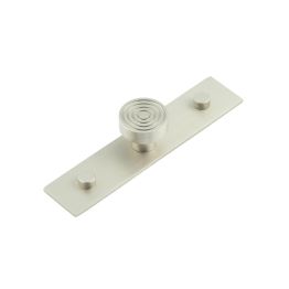 Murray Cupboard Knobs 30mm Plain Backplate Satin Nickel - By Frelan Hardware - HOX-1130SN-5090SN
