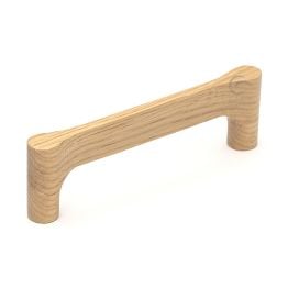 Wooden Cabinet Pull Handle Gio Design 160mm Oak Finish