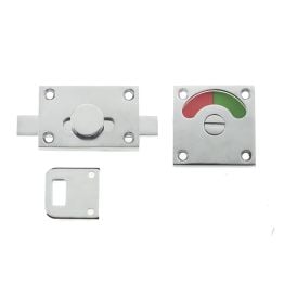 Jedo Bathroom Indicator Bolt 50x50mm 50x50mm Polished Chrome - By Frelan Hardware - JV2552PC