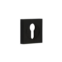 Burlington Euro Profile Escutcheons Square Plain Rose Black - By Frelan Hardware - BUR-61MB-171MB