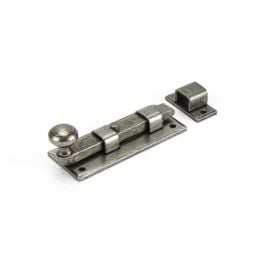 Pewter 4" Straight Knob Bolt
