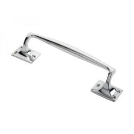 Pub Style Pull Handle - Polished Chrome