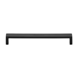 Heritage Brass Cabinet Pull Wide Metro Design 192mm CTC Matt Black Finish