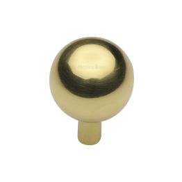 Heritage Brass Cabinet Knob Sphere Design 22mm Polished Brass finish