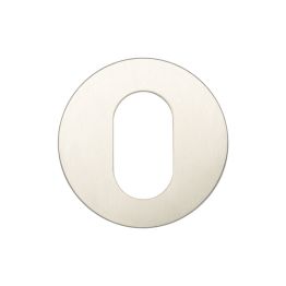 Stainless Steel Oval Profile Escutcheons Grade 201 52x8mm Satin Stainless Steel - By Frelan Hardware - JSS27