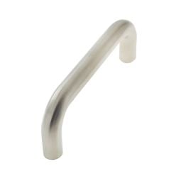 Stainless Steel 19mm D Shape Pull Handles Grade 304 B/T Fixing 425x19mm Satin Stainless Steel - By Frelan Hardware - JSS119D