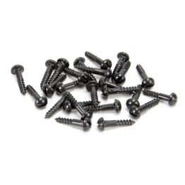 Black 8 x 3/4" Round Head Screws (25)