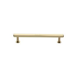 Heritage Brass Cabinet Pull Hexagon Design with 16mm Rose 96mm CTC Polished Brass finish