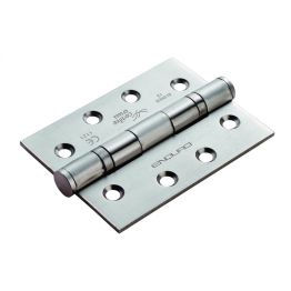 Enduro Grade 13 Ball Bearing P Hinge (Pack Of 3) - Satin Stainless Steel (Pair)