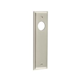 Burlington II Lever Plate Choices Latch Satin Nickel - By Frelan Hardware - BUR450SN