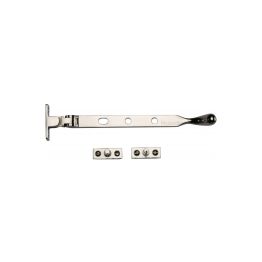 Heritage Brass Casement Window Stay Ball Design 8" Polished Nickel Finish