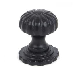 Black Flower Cabinet Knob - Large