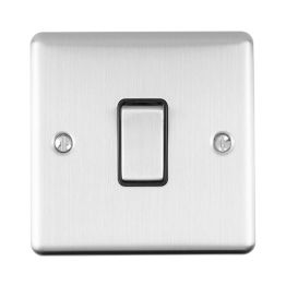 Eurolite Enhance Decorative Intermediate Switch Satin Stainless Steel
