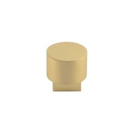 Westminster Round Cupboard Knobs Satin Brass - By Frelan Hardware - BUR300SB