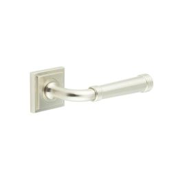 Highgate Door Handles Square Stepped Satin Nickel - By Frelan Hardware - BUR35KIT319