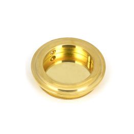 Polished Brass 60mm Art Deco Round Pull