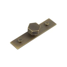 Nile Cupboard Knobs 30mm Plain Antique Brass - By Frelan Hardware - HOX-330AB-5090AB