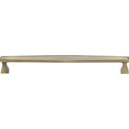 Heritage Brass Cabinet Pull Deco Design 254mm CTC Antique Brass Finish