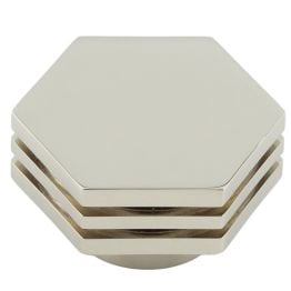 Nile Cupboard Knobs 40mm Polished Nickel - By Frelan Hardware - HOX340PN
