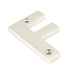 Polished Nickel Letter F