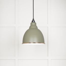 White Gloss Brindley Pendant in Tump