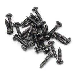 Dark Stainless Steel 4x½" Round Head Screws (25)