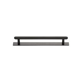 Heritage Brass Cabinet Pull Step Design with Plate 96mm CTC Matt Bronze Finish