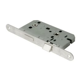 Bathroom Lock Radius - Satin Stainless Steel