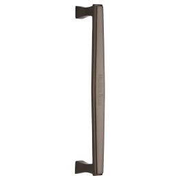 Heritage Brass Door Pull Handle Deco Design 305mm Matt Bronze Finish