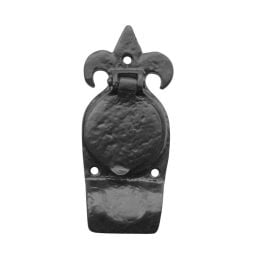 Antique Fleur De Lys Cylinder Pull 123mm Black - By Frelan Hardware - JAB9