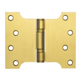 102x127x3mm Satin Brass Parliament Ball Bearing Hinge - By Frelan Hardware - J9459SB