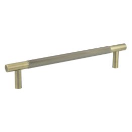 Bari Pull Handles 300mm Antique Brass Bolt Through Face Fix - By Frelan Hardware - JV1800ABFF
