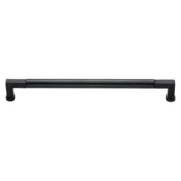 Heritage Brass Door Pull Handle Bauhaus Design 483mm Matt Black Finish