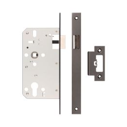 72mm Dark Bronze Din Euro Latch 60mm Backset - By Frelan Hardware - JL-DL60DB