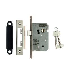 Contract 3 Lever Sashlock 64mm - Satin Nickel