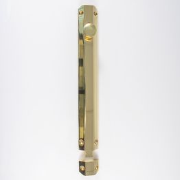 Surface Bolt 255mm - Polished Brass