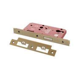 Atlantic DIN Euro Profile Deadlock Double Throw 60mm backset - Satin Brass