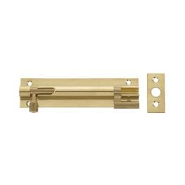 Jedo Brass Necked Barrel Bolts 64x25mm Polished Brass - By Frelan Hardware - J1002BC