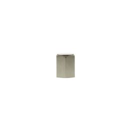 Millhouse Brass Pennington Hexagonal Cylinder Cabinet Knob Handle - Satin Nickel