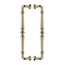 Heritage Brass Back to Back Door Pull Handle Avon Design Polished Brass finish