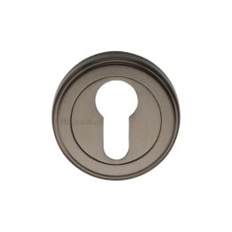 Heritage Brass Euro Profile Cylinder Escutcheon Matt Bronze finish