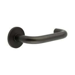 CR-106 Dark Bronze Sprung Round Rose Door Handle - By Frelan Hardware - CR-106A1DB