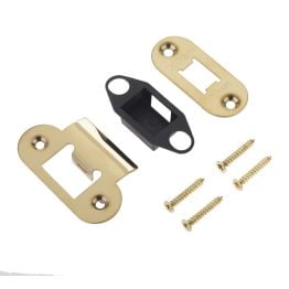 Jedo Radiused Accessory Packs for Heavy Duty Tubular Latches Brass Finish - By Frelan Hardware - JL-ACTRPVD