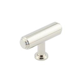 Belgrave T Bar Stepped Cupboard Knobs Polished Nickel - By Frelan Hardware - BUR502PN